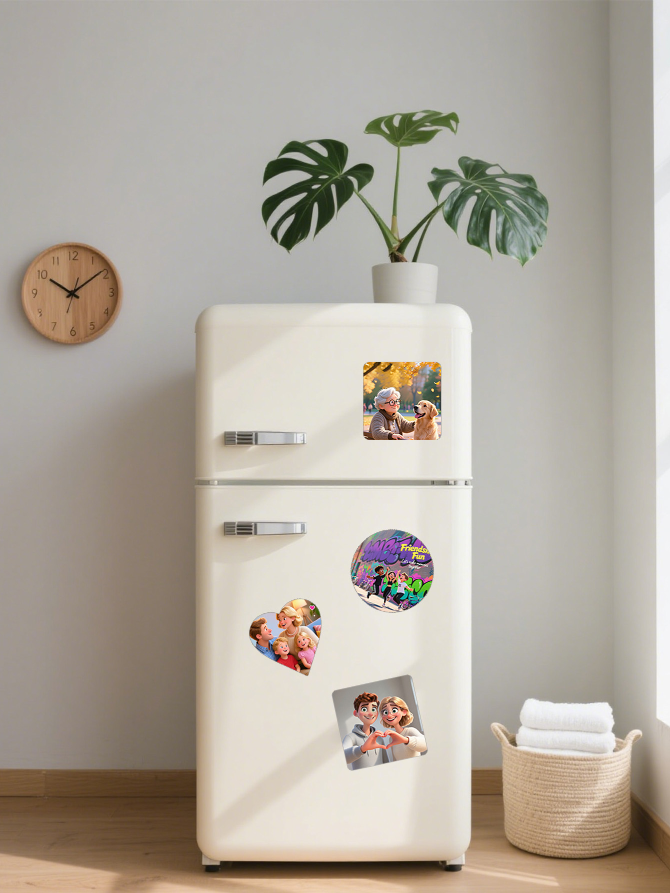 Pixar-Style Photo Customization for refrigerator sticker